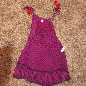 Pink Adjustable strap old navy top